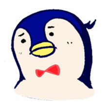 The loose round penguin sticker #746804