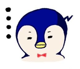 The loose round penguin sticker #746805