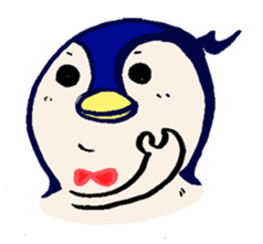 The loose round penguin sticker #746808