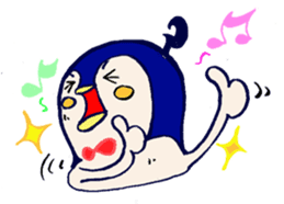 The loose round penguin sticker #746810