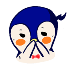 The loose round penguin sticker #746811