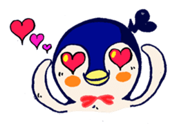 The loose round penguin sticker #746812