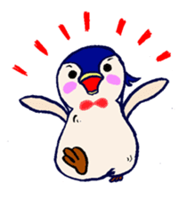 The loose round penguin sticker #746813