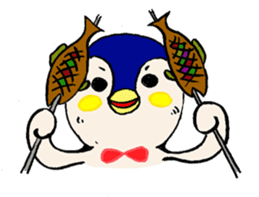 The loose round penguin sticker #746816