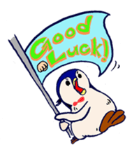 The loose round penguin sticker #746820