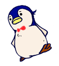 The loose round penguin sticker #746821
