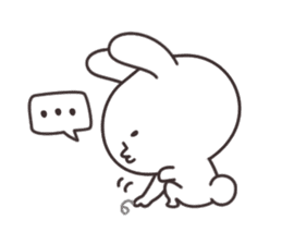 Rabbit and bamboo shoots sticker #747135