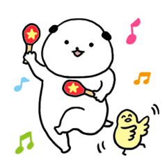 Rice cake dog sticker