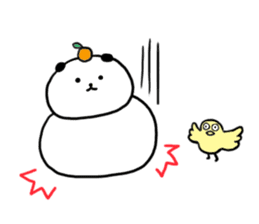 Rice cake dog sticker sticker #747855