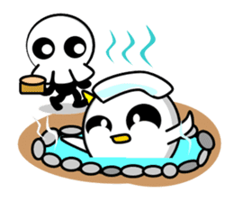 Ghost and Skull sticker #747991