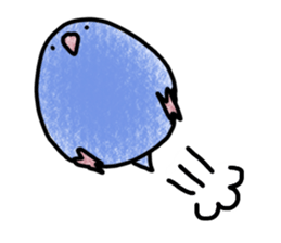 Round bird Sticker sticker #749360