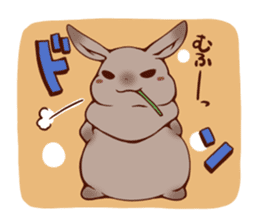 Every day of a fat person rabbit sticker #749387