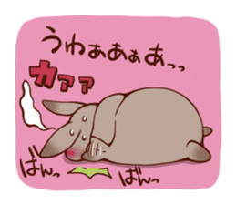 Every day of a fat person rabbit sticker #749399