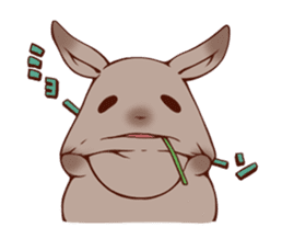 Every day of a fat person rabbit sticker #749402