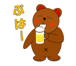 Jiro brown bear sticker #751092