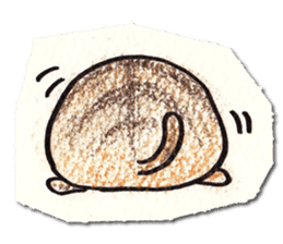 Perfectly round cat sticker #751145