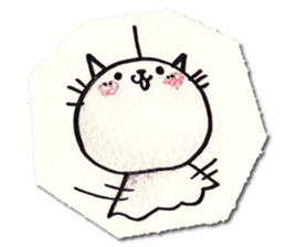 Perfectly round cat sticker #751172