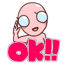 A cheerful alien (English ver.) sticker #751985