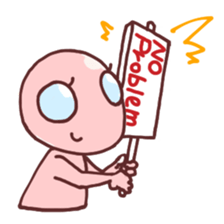 A cheerful alien (English ver.) sticker #751986