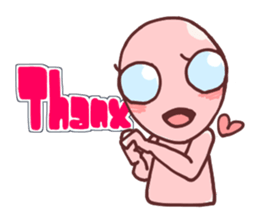 A cheerful alien (English ver.) sticker #751988