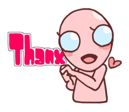 A cheerful alien (English ver.) sticker #751988