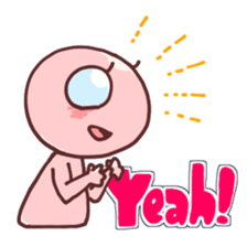 A cheerful alien (English ver.) sticker #751990