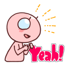 A cheerful alien (English ver.) sticker #751990