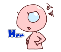 A cheerful alien (English ver.) sticker #751992