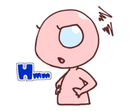 A cheerful alien (English ver.) sticker #751992