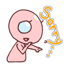 A cheerful alien (English ver.) sticker #751995