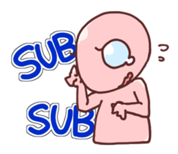 A cheerful alien (English ver.) sticker #752004