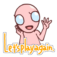 A cheerful alien (English ver.) sticker #752015