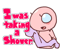 A cheerful alien (English ver.) sticker #752017