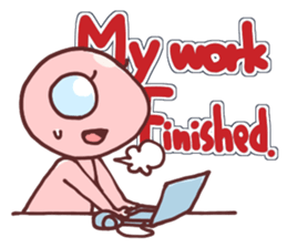 A cheerful alien (English ver.) sticker #752018