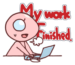 A cheerful alien (English ver.) sticker #752018