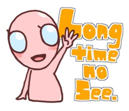 A cheerful alien (English ver.) sticker #752021