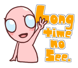 A cheerful alien (English ver.) sticker #752021