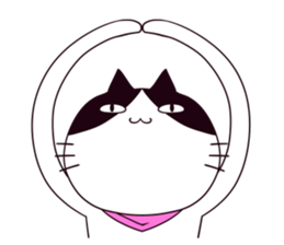 A rude cat Lucy sticker #752223