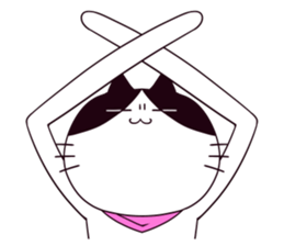 A rude cat Lucy sticker #752224