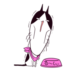 A rude cat Lucy sticker #752253