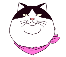 A rude cat Lucy sticker #752260