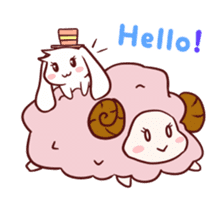 Usapon and Reesa's Tea Party sticker #752629