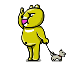 The bear which wants to make a friend sticker #753073