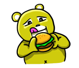 The bear which wants to make a friend sticker #753079