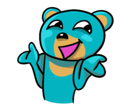 The bear which wants to make a friend sticker #753099