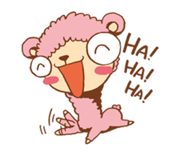 Pink alpaca!! sticker #753145