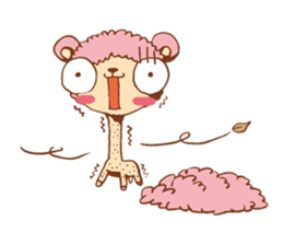 Pink alpaca!! sticker #753147