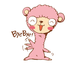 Pink alpaca!! sticker #753148