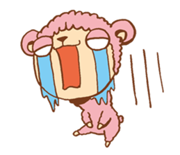 Pink alpaca!! sticker #753156