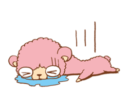 Pink alpaca!! sticker #753157